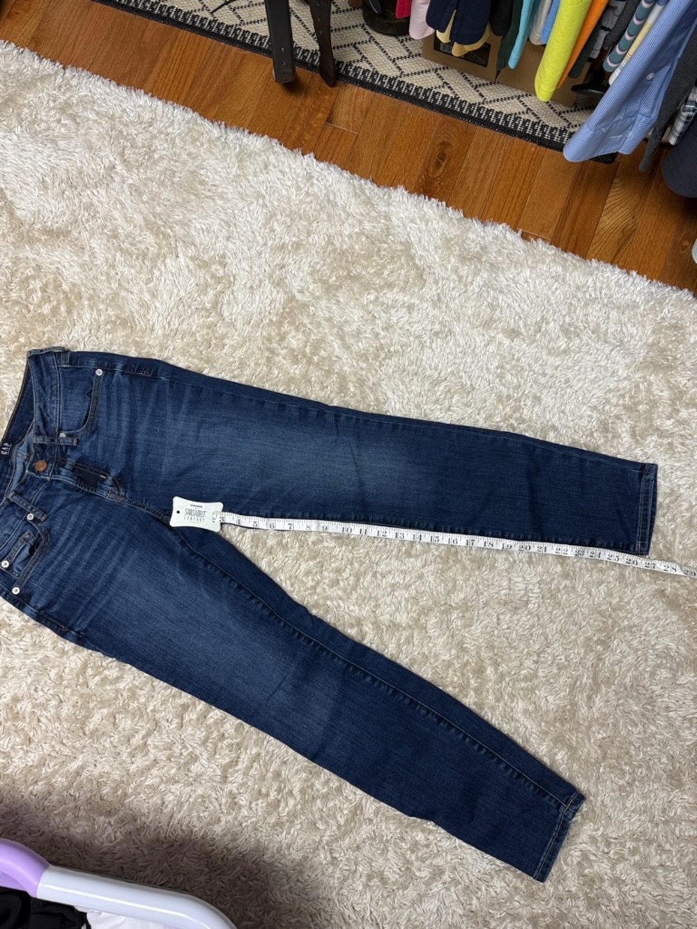GAP Women's Denim Blue Curvy True Skinny Jeans - 26 - Picture 5 of 7